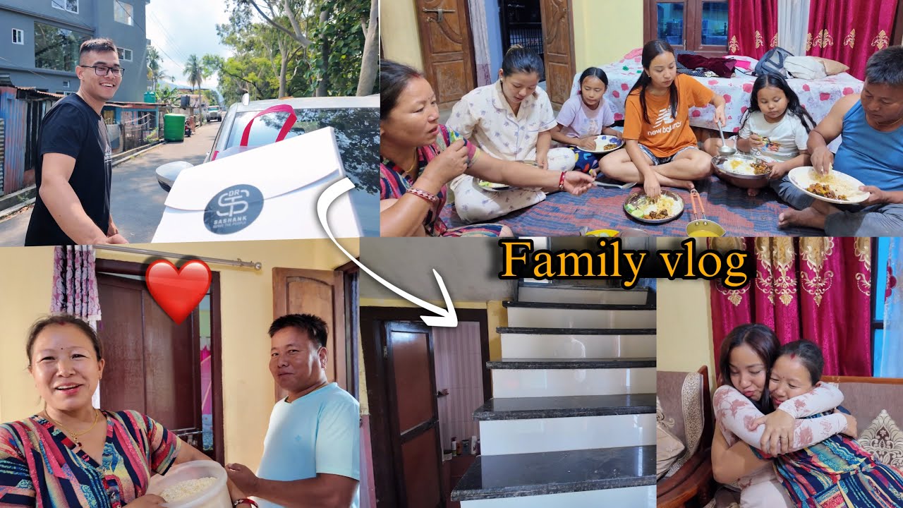 GHARKO STAIRS EATI BANIYECHA😍MOMMY BABA LE MERO BILLA MATRA KHALI🤣FAMILY TIME❤️