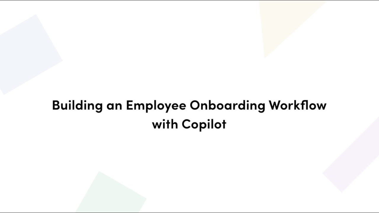 Building an Employee Onboarding Workflow with Formstack Copilot - YouTube
