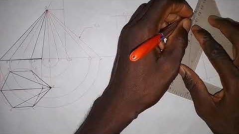 Finding True Length and Making of Surface Development of an Hexagonal Oblique Pyramid