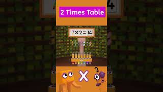 Two Times Tables Speedrun! | Learn to Count for Kids | Number Cartoon | Numberblocks #shorts
