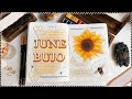June Bullet Journal: Sunflowers & Bees! Book Roast [CC]