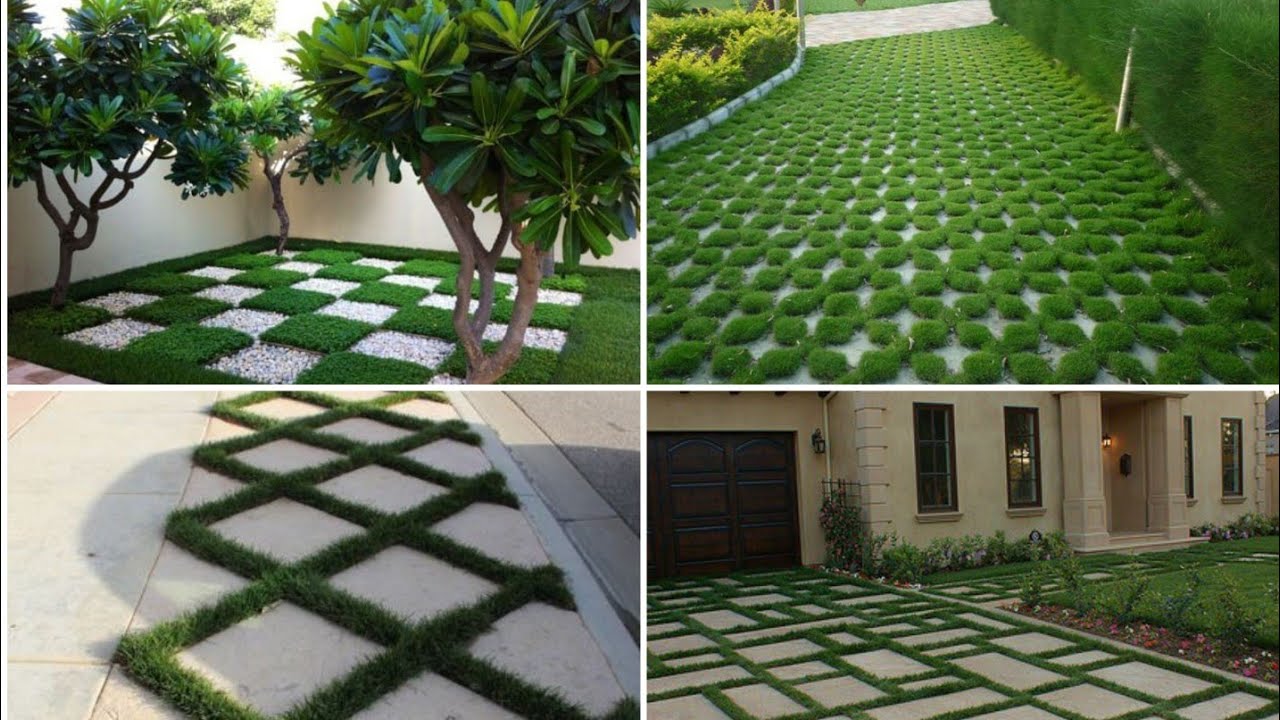 IDÉIAS PARA CALÇADAS COM GRAMADO | TRANSFORME A ENTRADA DE SUA CASA ...