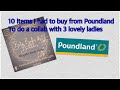 Poundland shopping | 10 things from Poundland | Artificial hanging basket from home bargains