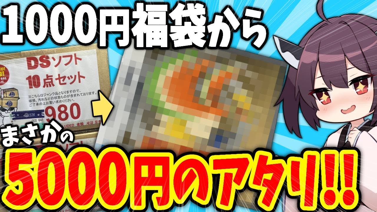 1000円のニンテンドーDS福袋を比較開封したら…まさかレアソフトのポケモンが出るとは