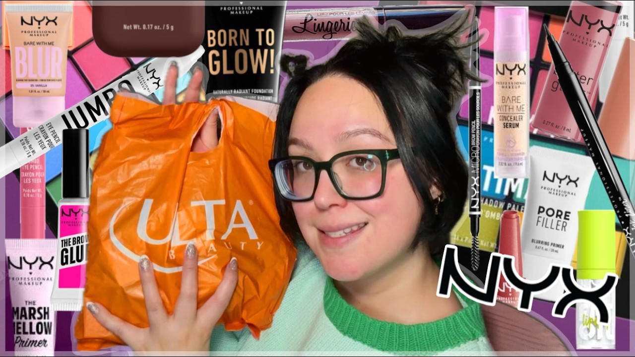 full face of NYX cosmetics