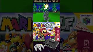 Hole in One on PAR 4 at Night! #mariogolf  #nintendo #gaming #retrogaming