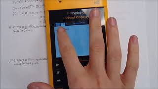 Simple and Compound Interest (with custom Nspire program)