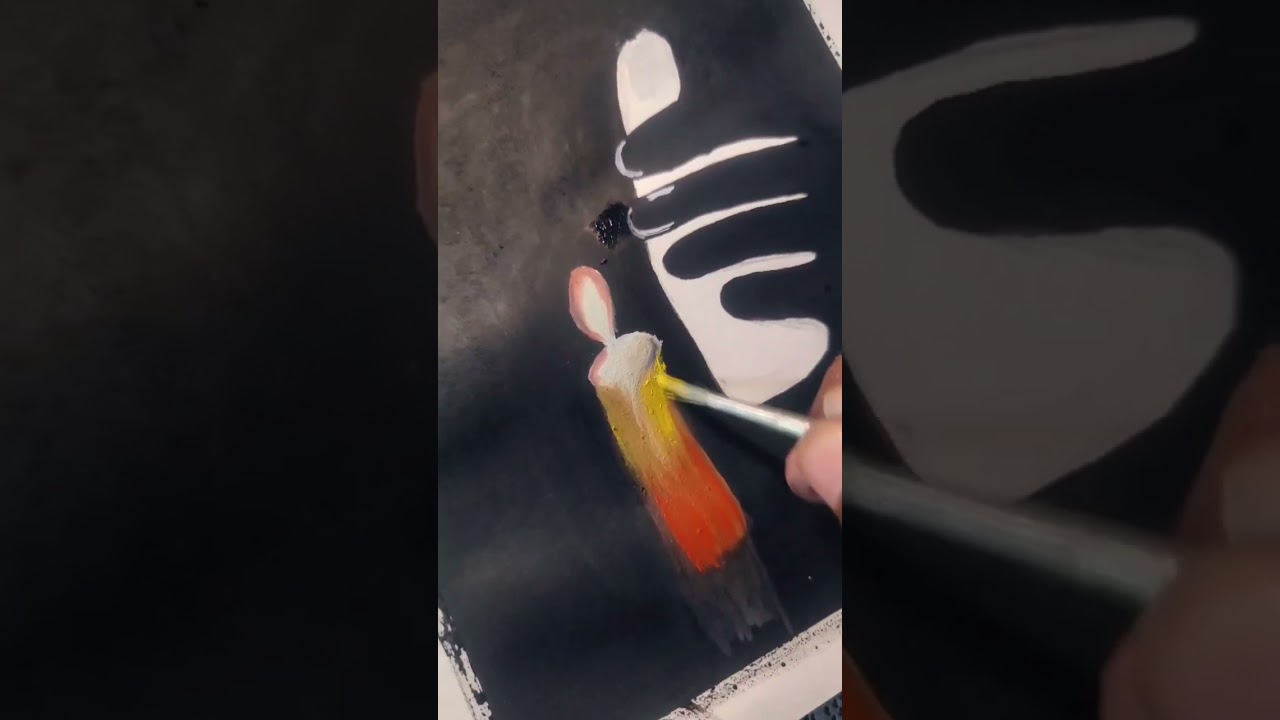 candle light 🔥 🕯painting idea for beginners 