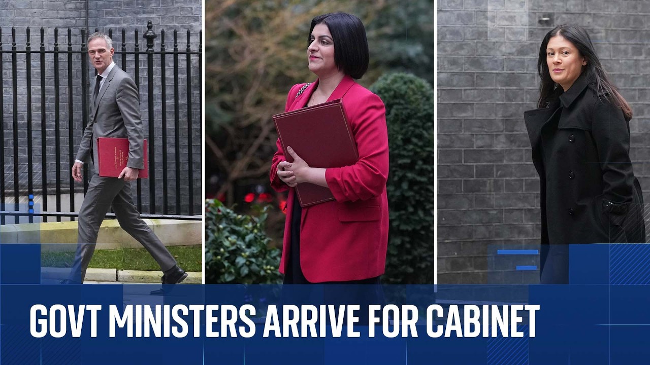 Govt ministers arrive for Cabinet after Starmer told MPs he 'won't walk away'