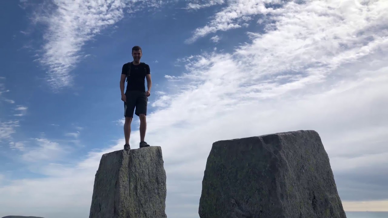 Jumping the Adam and Eve Stone on Tryfan Leap of Faith YouTube
