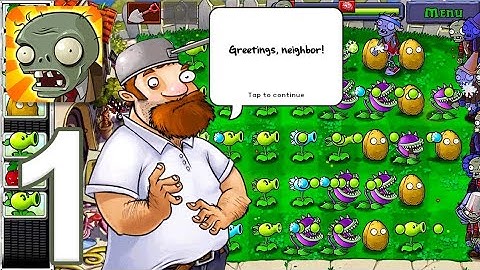 Plants vs Zombies - Gameplay Walkthrough Part 1 - Day: All Levels [1-5] (iOS, Android)