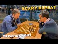 Crazy repeat | Grischuk - Giri | Blitz chess