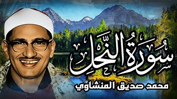 الشيخ محمد صديق المنشاوي | تلاوة خاشعة من سورة النحل كأنك تبحر في بحر من السكينة والخشوع