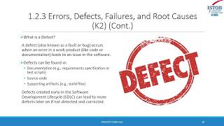 ISTQB Foundation Level Chapter 1 - Why is Testing Necessary | O.M Academy Software Quality Guide