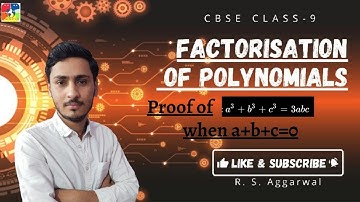 Proof of a3+b3+c3=3abc when a+b+c=0