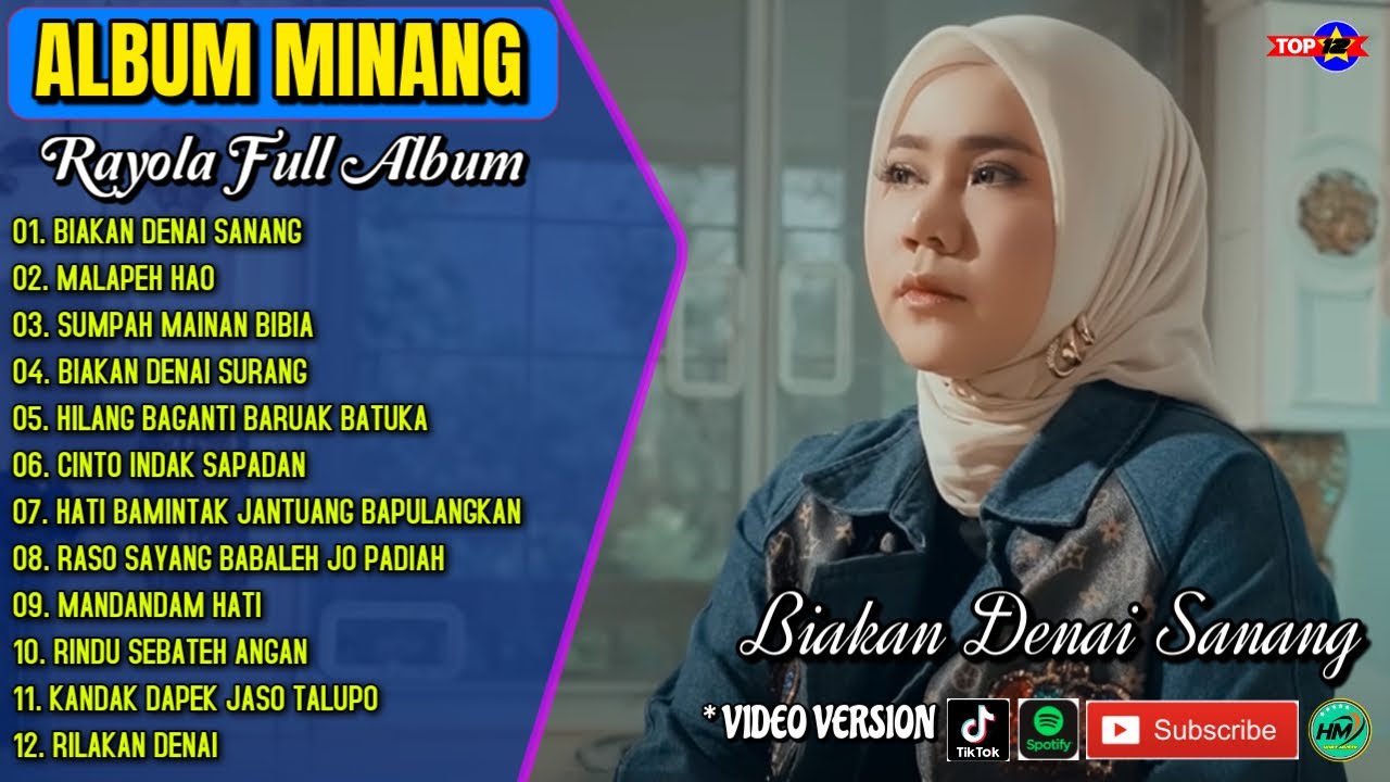 Album Rayola || BIAKAN DENAI SANANG - MALAPEH HAO - Lagu Minang Terpopuler 2025 - Viral Tiktok