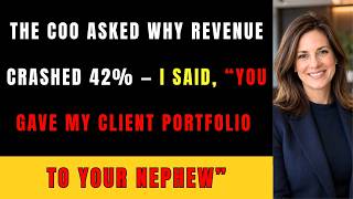 Details The COO Asked Why Revenue Crashed 42% — I Said, “You Gave My Client Portfolio to Your Nephew” Guide