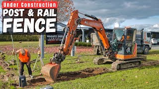 How to Build a Post & Rail Fence a Waikato Sheds