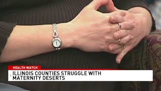 Maternity deserts across Illinois