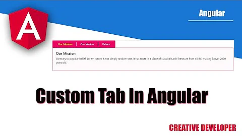 How To Make Custom Tab In Angular || Tab In Angular || Angular || Angular Tutorial || Angular Tab