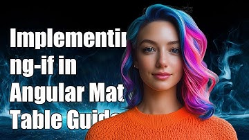 Implementing ng-if Directive in Angular Material md-table: A Complete Guide