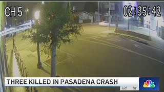 3 dead, 3 injured in Pasadena crash by NBCLA 34,578 views 1 day ago 3 minutes, 22 seconds