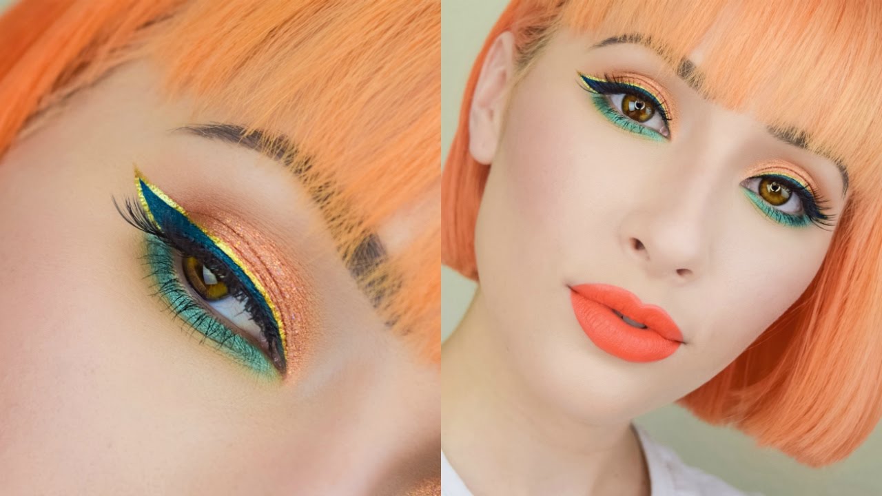 Golden Tangerine Fall Makeup Tutorial