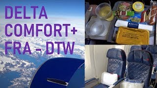 DELTA Comfort+ Frankfurt - Detroit DTW | 4K Flight Report | 29.07.2018