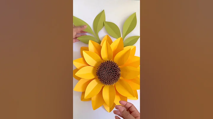 Sun flower 🌻🌻🌻 !! Craft ideas with paper #handmade #shorts #satisfying #sunflower #papercraft - DayDayNews