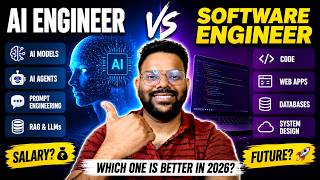 AI Engineer vs Software Engineer 2026 🔥 Which Career Is Better? Salary, Future & Jobs