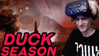 DON'T TURN AROUND! | xQc Plays Duck Season VR (BEST ENDING?) | xQcOW