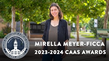 2023-2024 Undergraduate Research Mentor of the Year - Mirella Meyer-Ficca