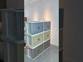 Simple and Stylish White Storage Box with Vintage Brown Accents, Large Capacity Two-Tier Design