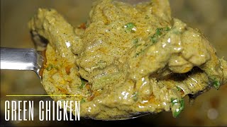 LAHORI GREEN CHICKEN  | CHICKEN GRAVY | SIMPLE GREEN CHICKEN RECIPE | PAKISTANI GREEN CHICKEN RECIPE