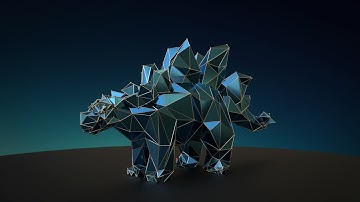 [003] Lowpoly glass monkey - Blender tutorial