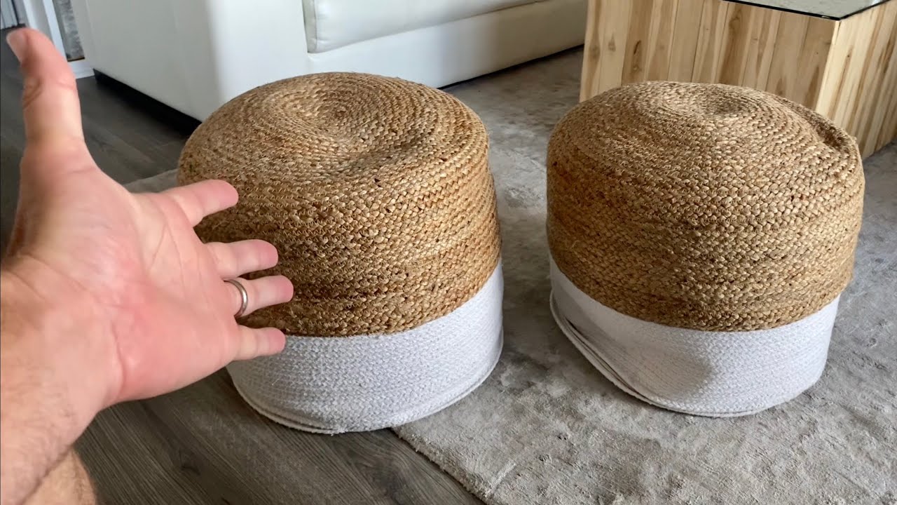 Signature Design by Ashley Sweed Valley Jute & Cotton Pouf REVIEW