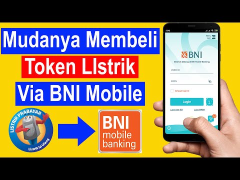 Cara beli pulsa listrik di sms bangking BNI lewat handpone/hp. 