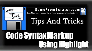 Colour Syntax Source Code Markup using Highlight