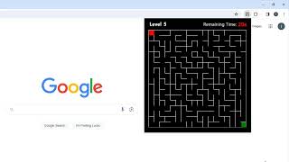 How to Play Level Maze Game Anytime with Browser Extension screenshot 4