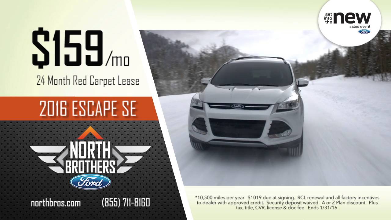 2016 Ford Escape January Lease You 2016 Ford Escape January Lease