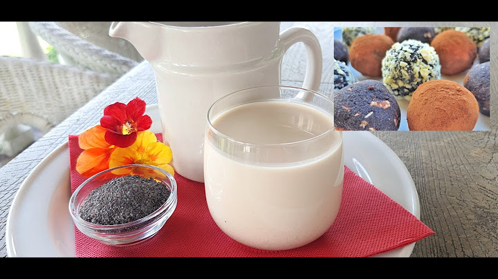 Domácí makové mléko a RAW kuličky s mákem 🥛🍡