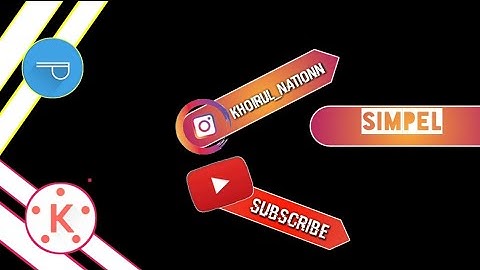 Cara membuat LOWER THIRD sendiri simpel #tutorial #kinemaster dan #pixellab