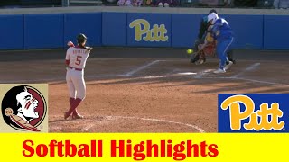 #18 Florida State vs Pittsburgh Softball Game 3 Highlights, March 24 2024