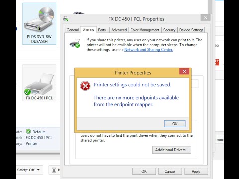Fixed Printer Setting could not be saved
