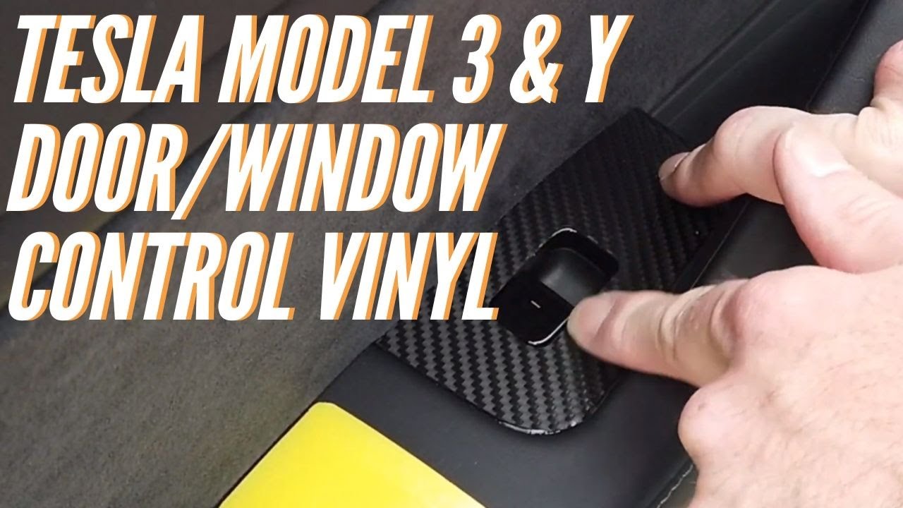 Tesla Model 3 & Y Door/Window Control Decals YouTube