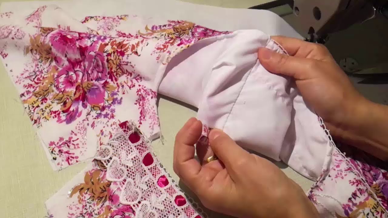 لاول مرة الطريقة الصحيحة لملاقات الكتف بطريقة نظيفة واحترافية 💗مع خياطة وابداعات زهرة(مبادئ الخياطة)