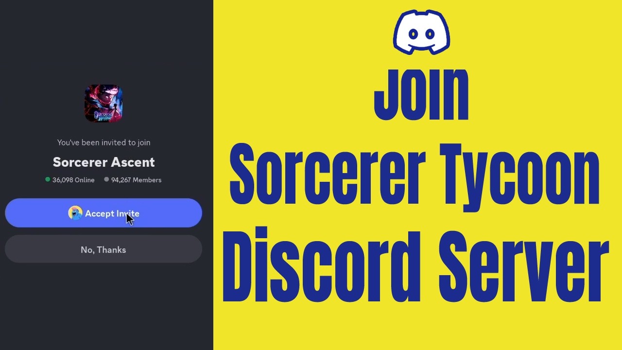 Sorcerer Tycoon Discord Server Join - YouTube