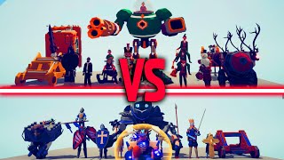 MEGA MEDIEVAL TEAM vs MEGA HOLIDAY | TABS  Totally Accurate Battle Simulator