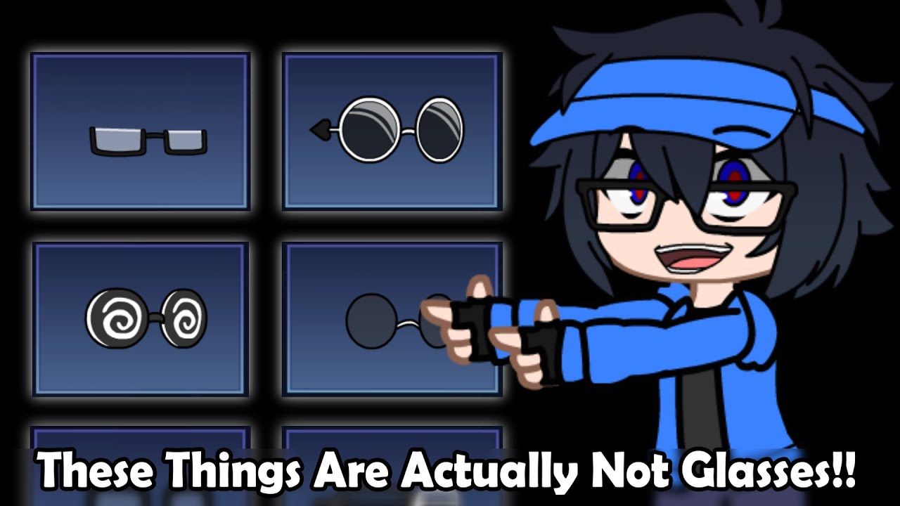 When The Gacha Club Glasses are Actually a HAT!! 😨😲🤏 YouTube