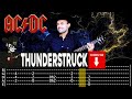 【AC/DC】[ Thunderstruck ] cover by Masuka | LESSON | GUITAR TAB